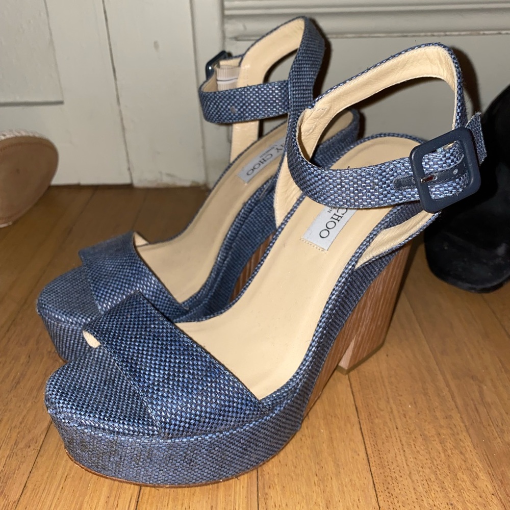 Denim Jimmy Choo Wedges